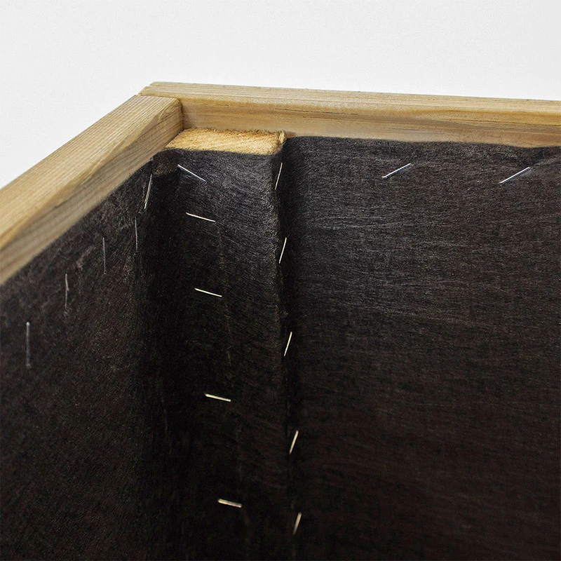 Jardinera Exterior De Madera Con Refuerzo De Aluminio Ghio Al Hortalia 80x30x40 Cm - Image 3