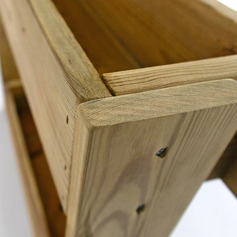 Jardinera Vertical Madera Tratada Exterior Stand Line Wall KD 4B Hortalia - Image 3