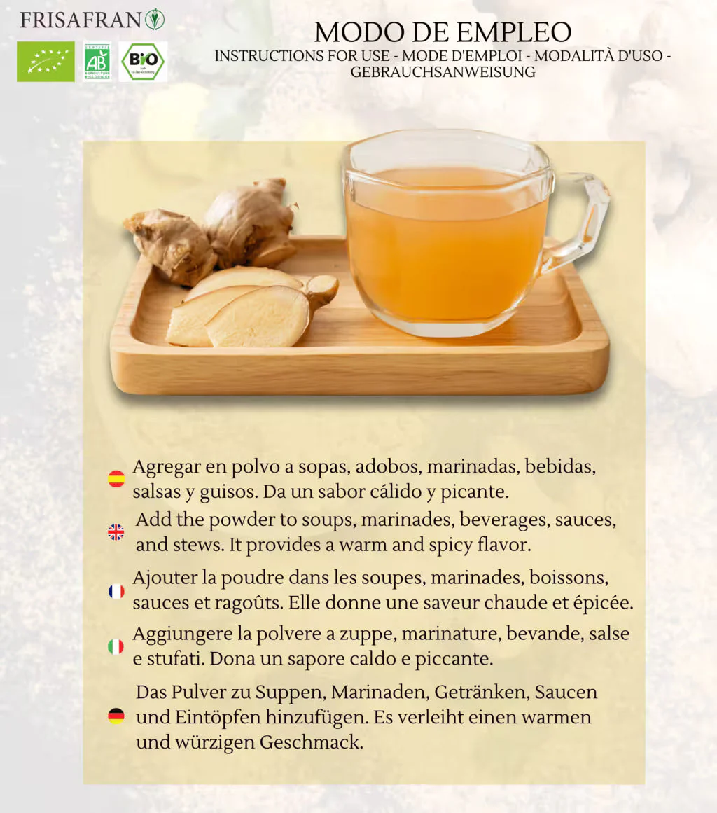Jengibre En Polvo Ecológico | Calidad | Frisafran 200 G - Image 5