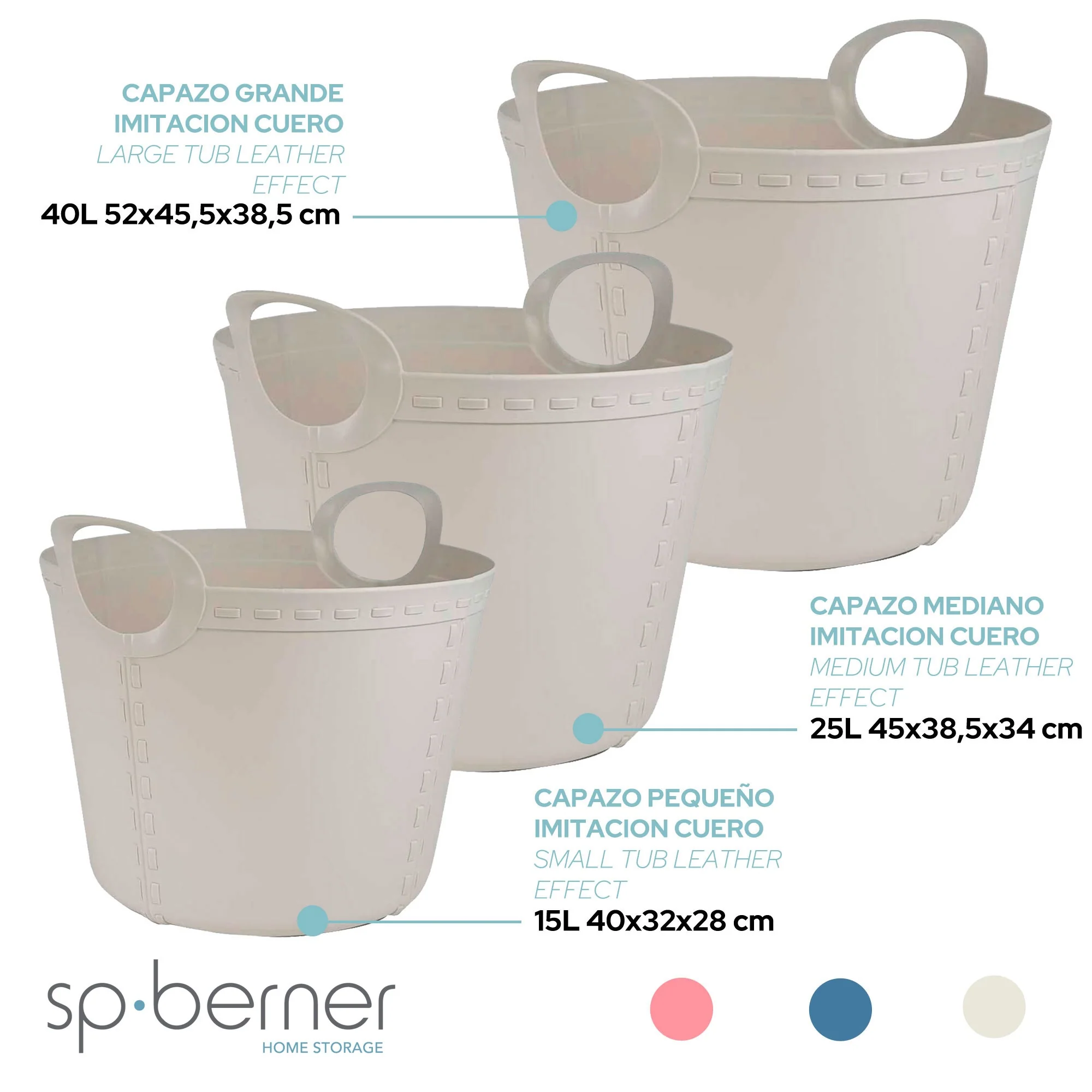Life Story Cesto Craft Large 40l Light Grey - Image 3