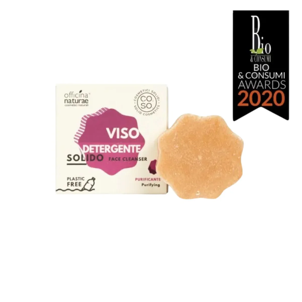 Limpiador Facial Sólido Purificante Sin residuo 64gr Ecologico Officina Naturae
