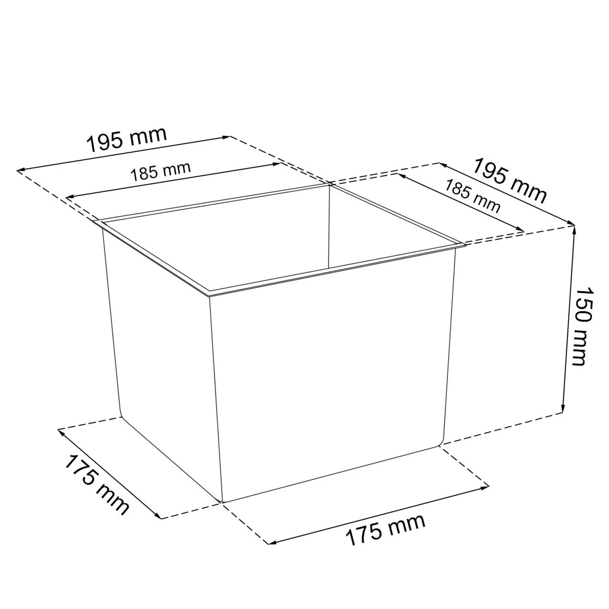 Maceta Alta Urbi 11,4 Litros, De Plastico, 19,5 X 19,5 X 37,5 Cm En Color Blanco - Image 4