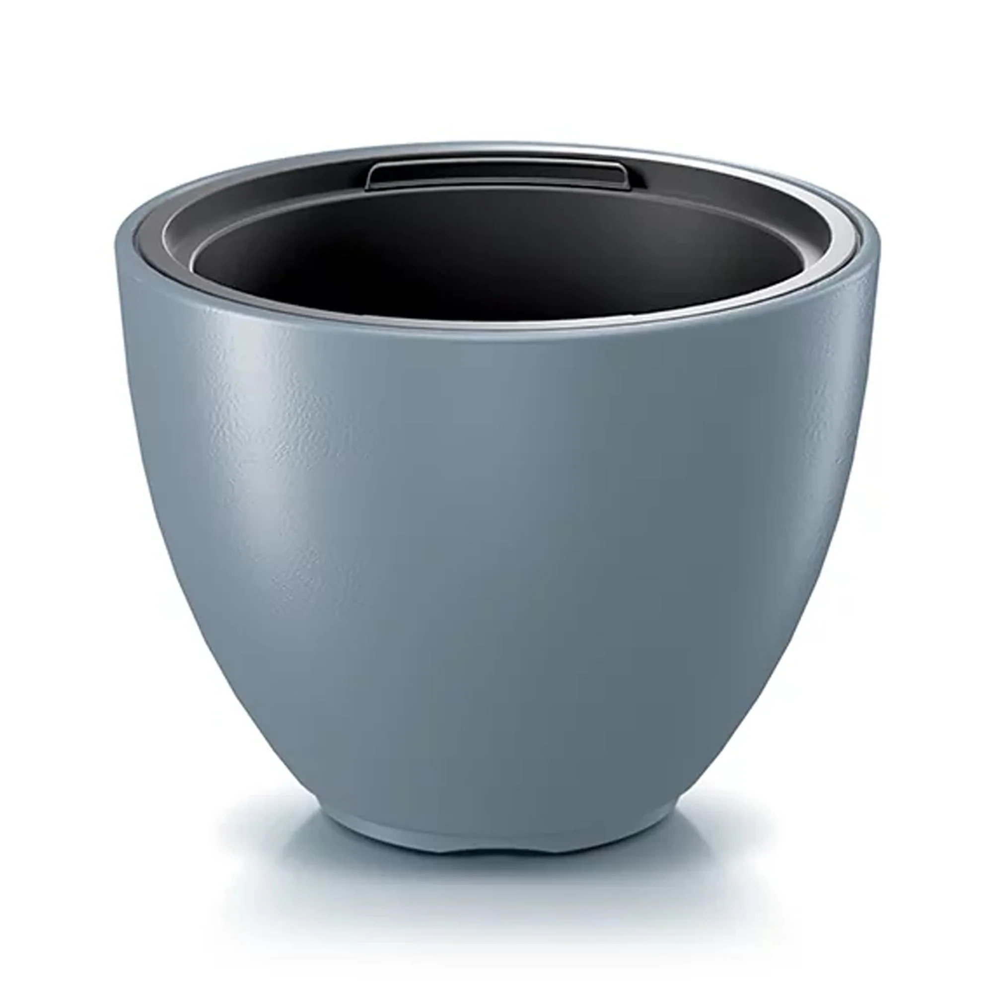 Maceta Heos 10l., Con Depósito, Dimensiones (mm) 298x298x230, Color Gris Claro