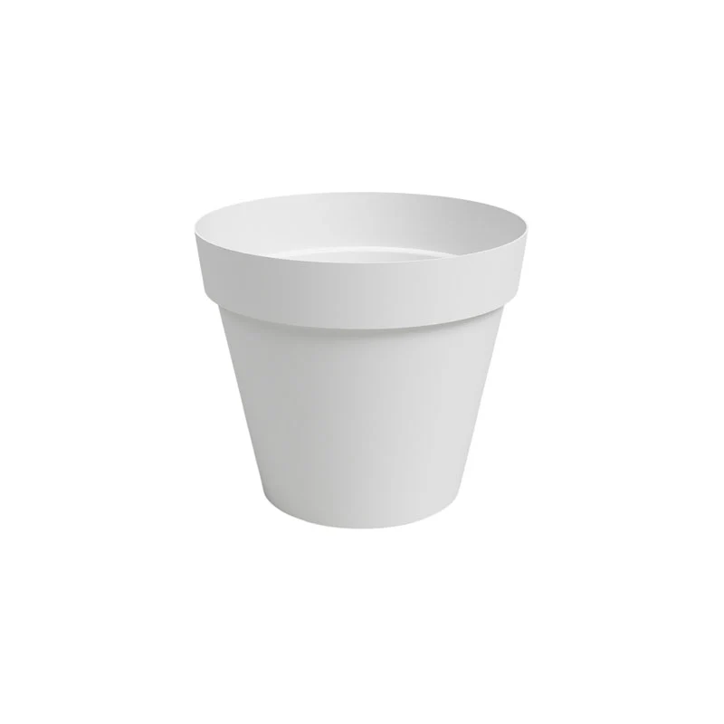 Maceta Plástico Capri Blanca 16 Cm ⌀ X 14 Cm Artevasi
