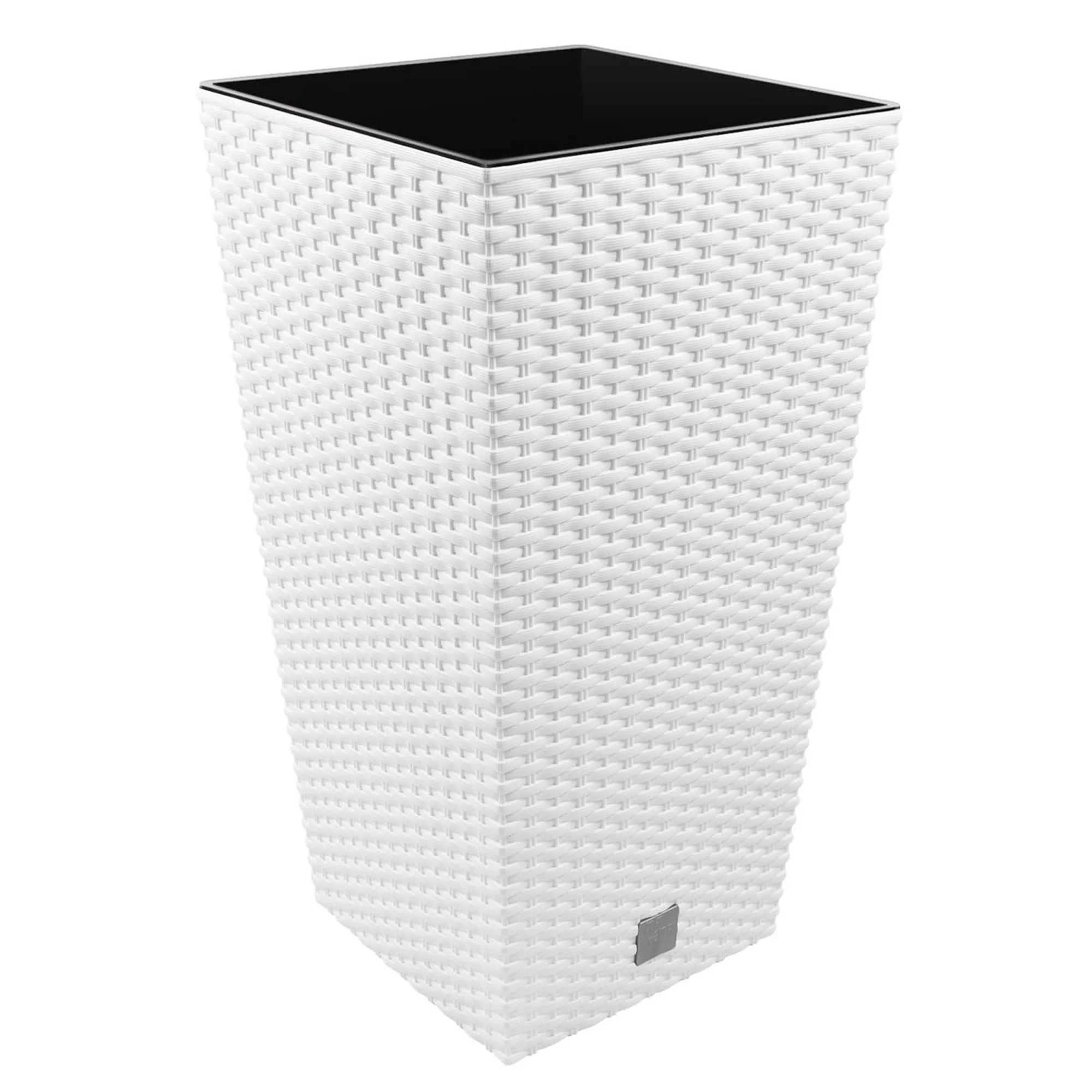 Maceta Rato De 7,2 Litros Con Inserto 17 X 17 X 32,4 Cm En Color Blanco