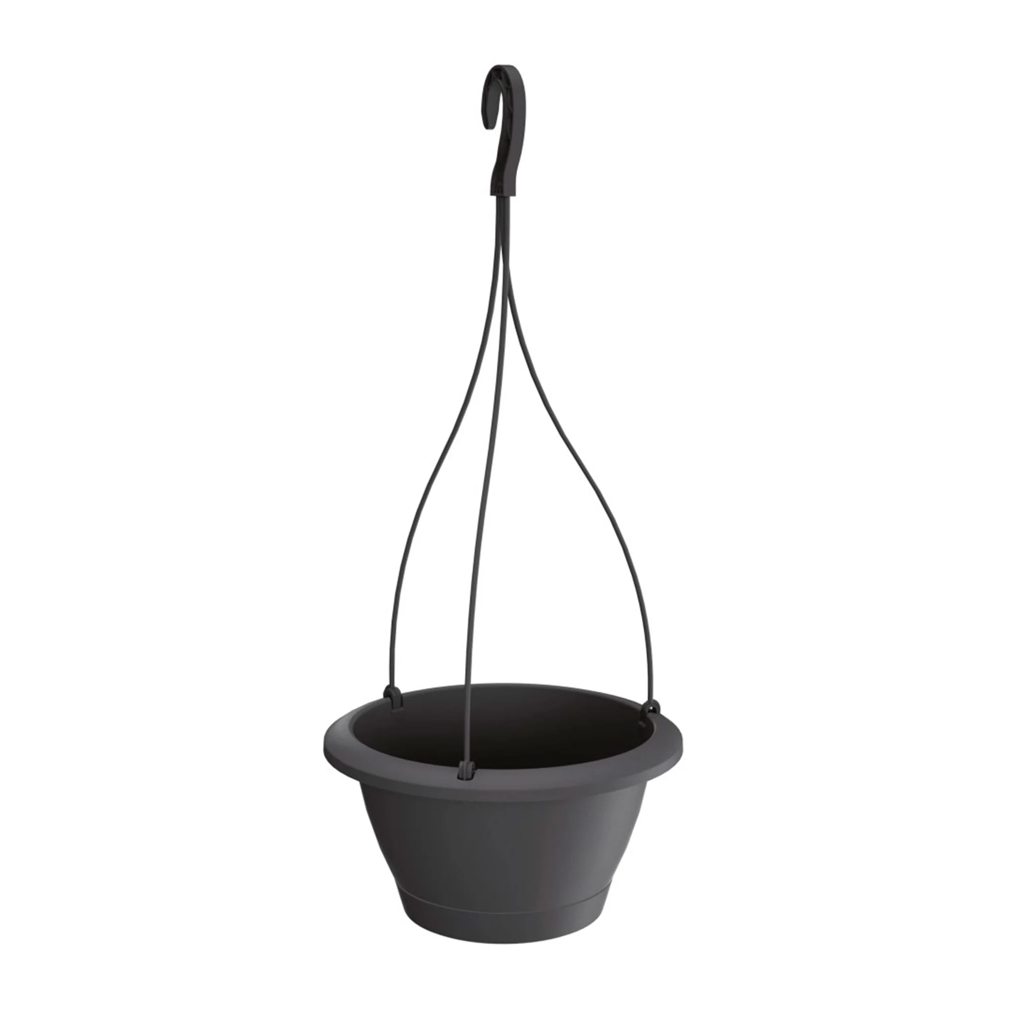Maceta Respana W 4l., Dimensiones (mm) 208x208x125, Color Antracita