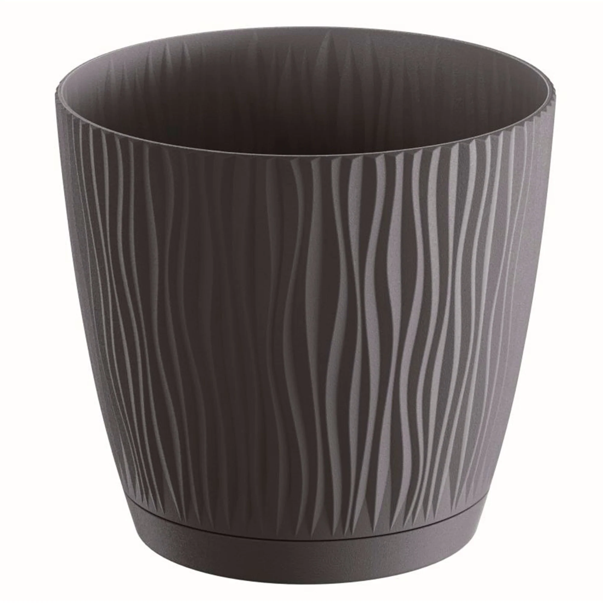 Maceta Sandy P 1l., Dimensiones (mm) 129x129x120, Color Antracita