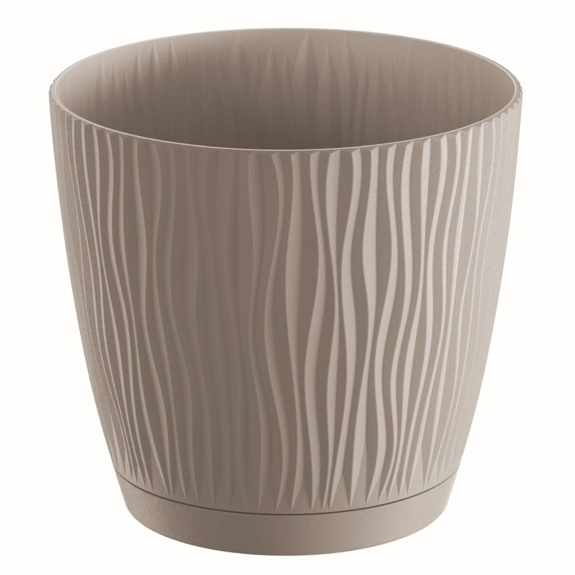 Maceta Sandy P 3,3l., Dimensiones (mm) 188x188x175, Color Mocca