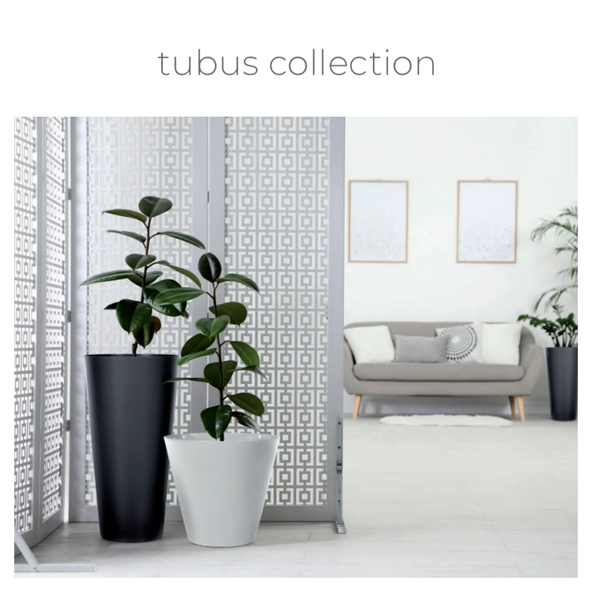Maceta Tubus 7l., Dimensiones (mm) 250x250x233, Color Blanco - Image 2
