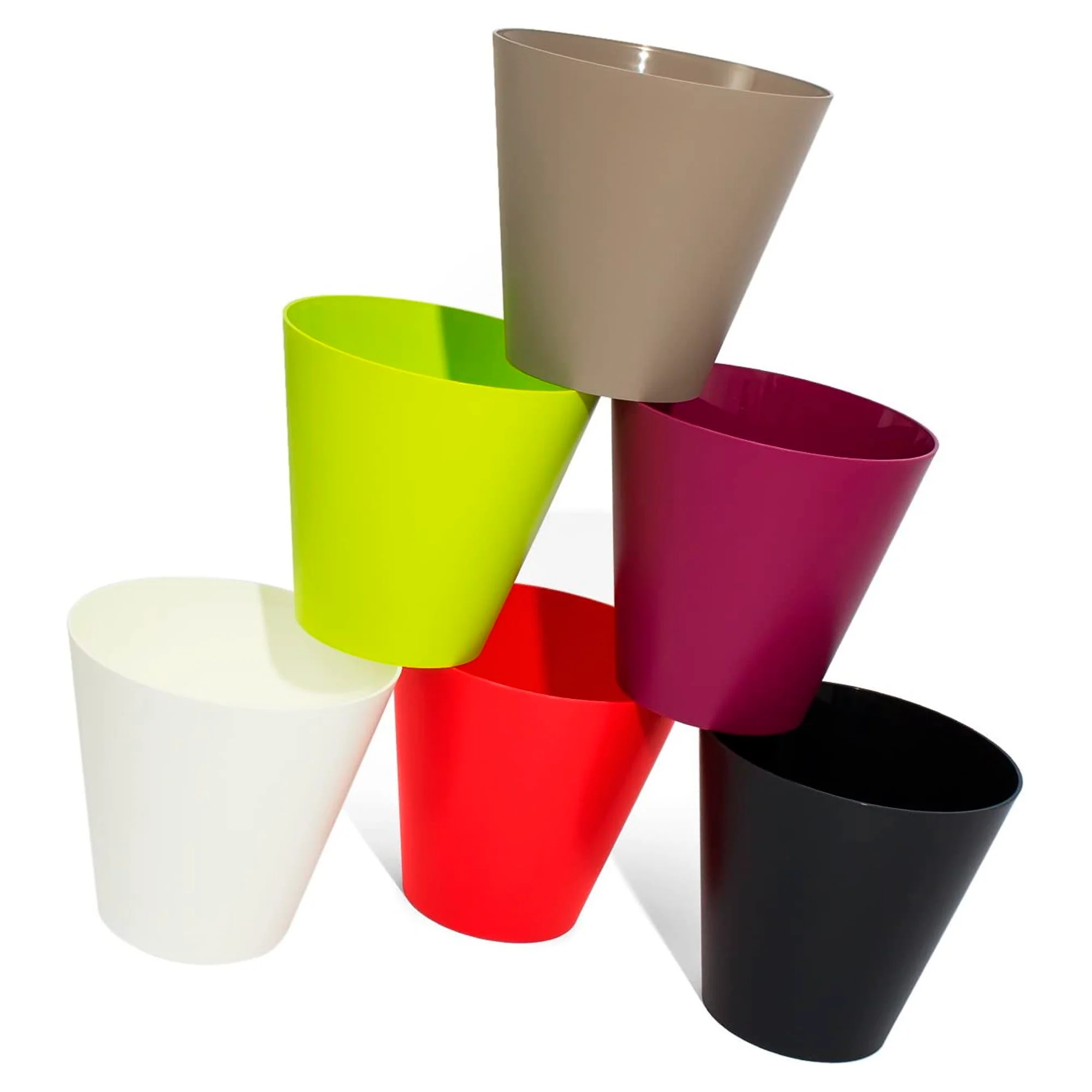 Maceta Tubus 7l., Dimensiones (mm) 250x250x233, Color Blanco - Image 5