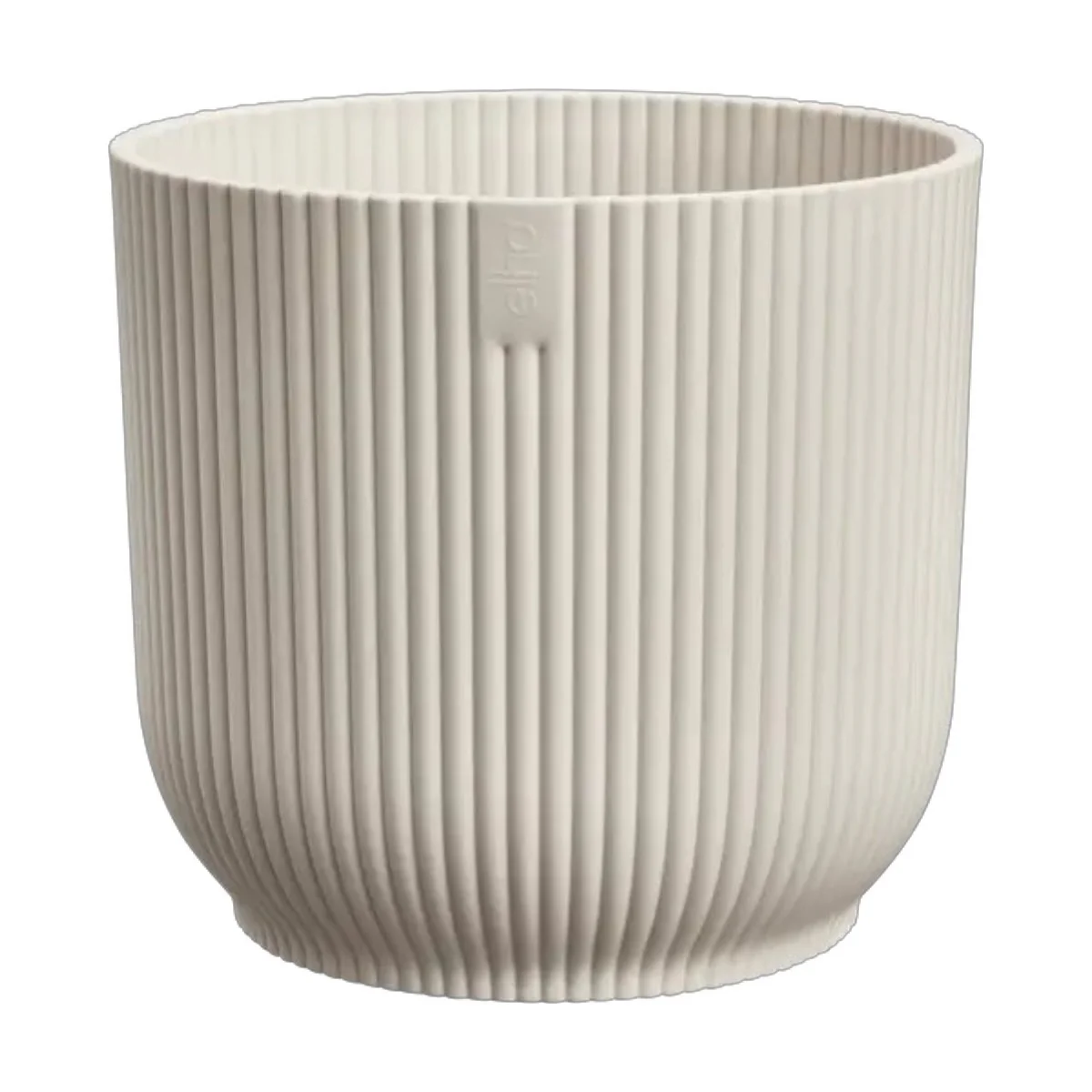 Maceta Blanco Lino Vibes Fold Round Mini Elho 9cm 100% reciclado
