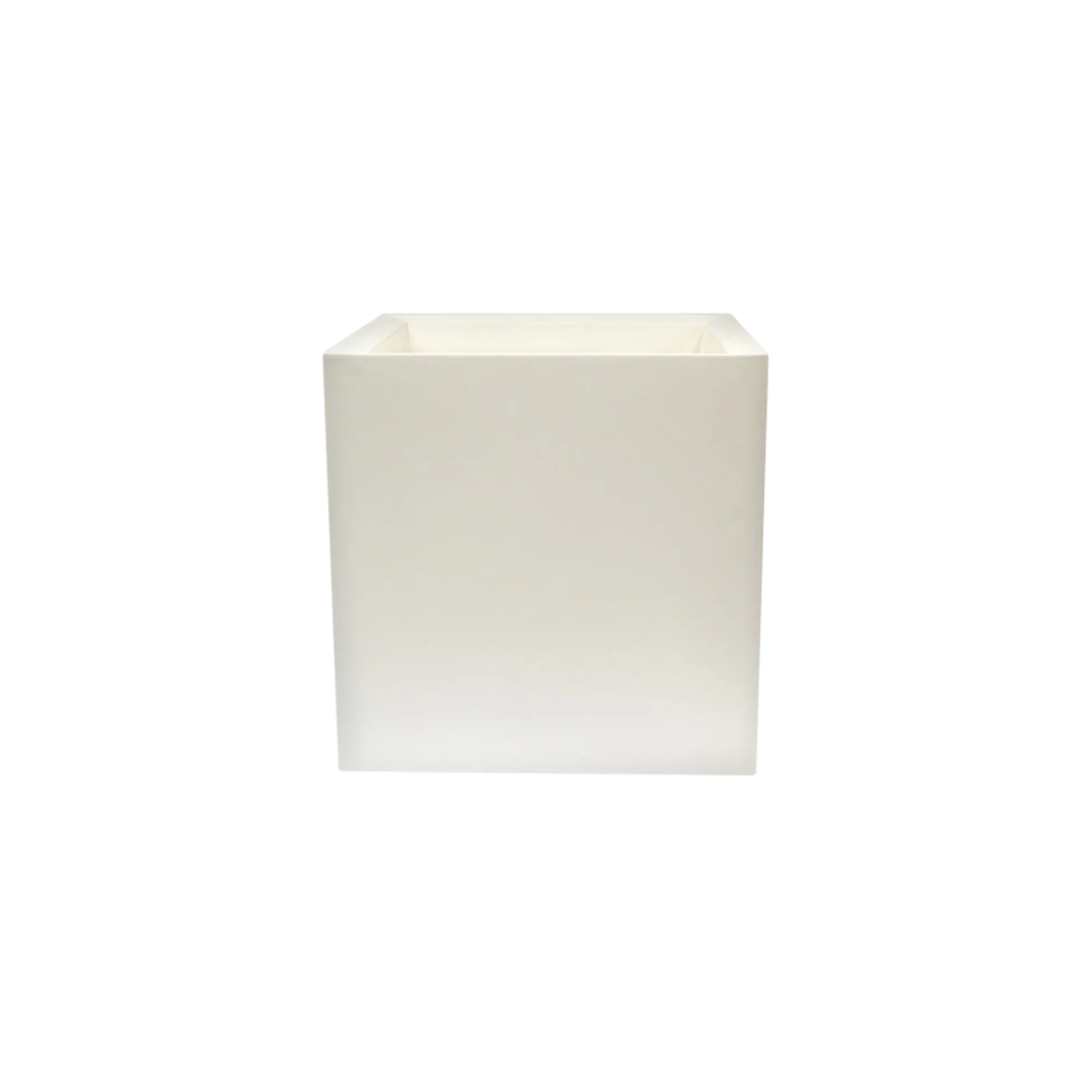 Macetero De Polietileno Blanco 50x50 Cm