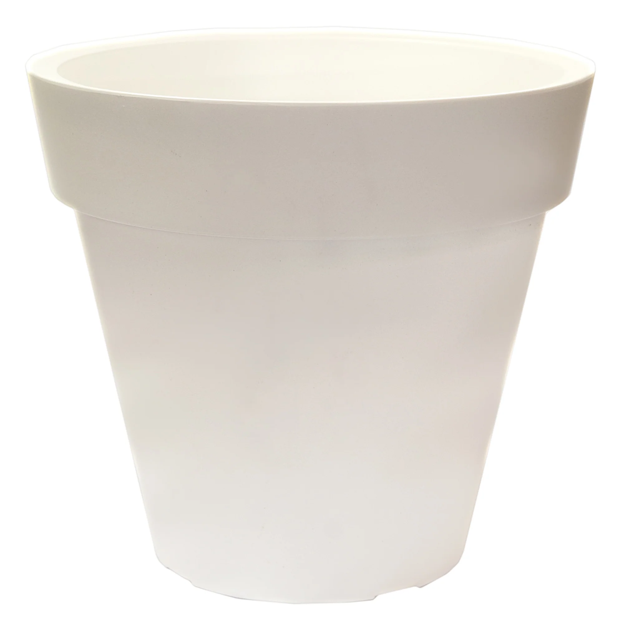 Macetero De Polietileno Por Rotomoldeo Blanco 40x35 Cm