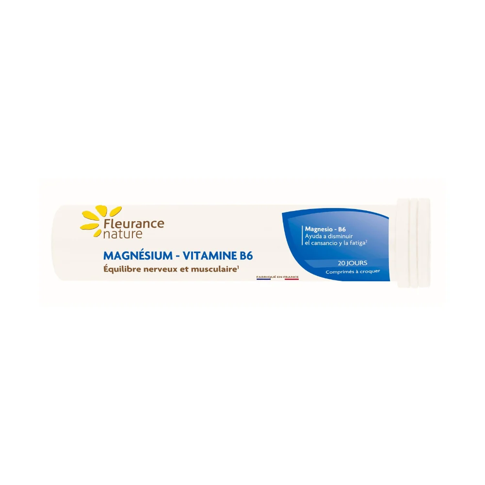 Magnesio - B6 Fleurance Nature 20 Comprimidos Masticables