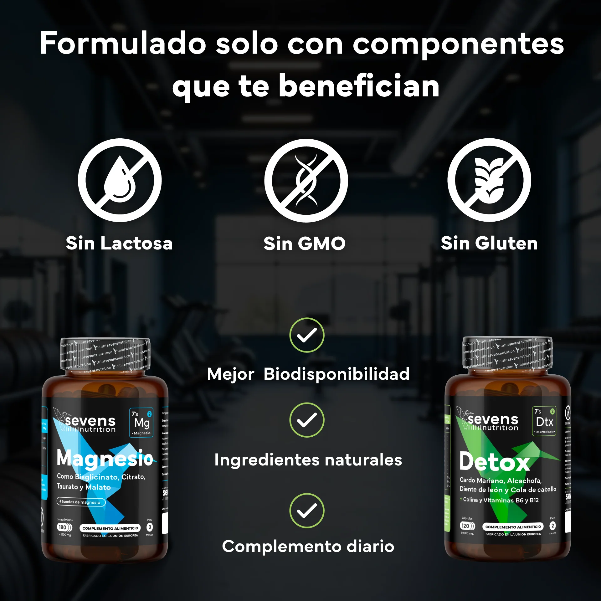 Magnesio Complex 4 En 1 + Detox Natural Con Cardo Mariano. Sevens Nutrition. Energía, Depuración Y Equilibrio Digestivo - Image 4