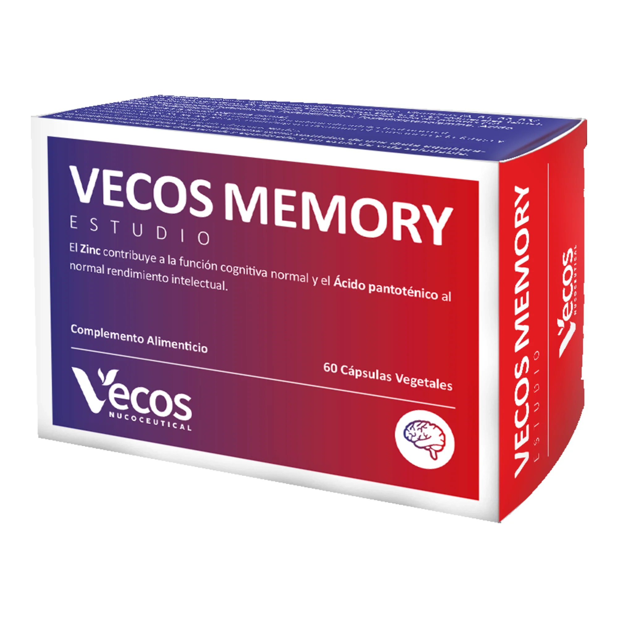 Memory Vecos 60 Cápsulas | Memoria Y Concentración | Fosfatidilserina, Dha Y Ginkgo