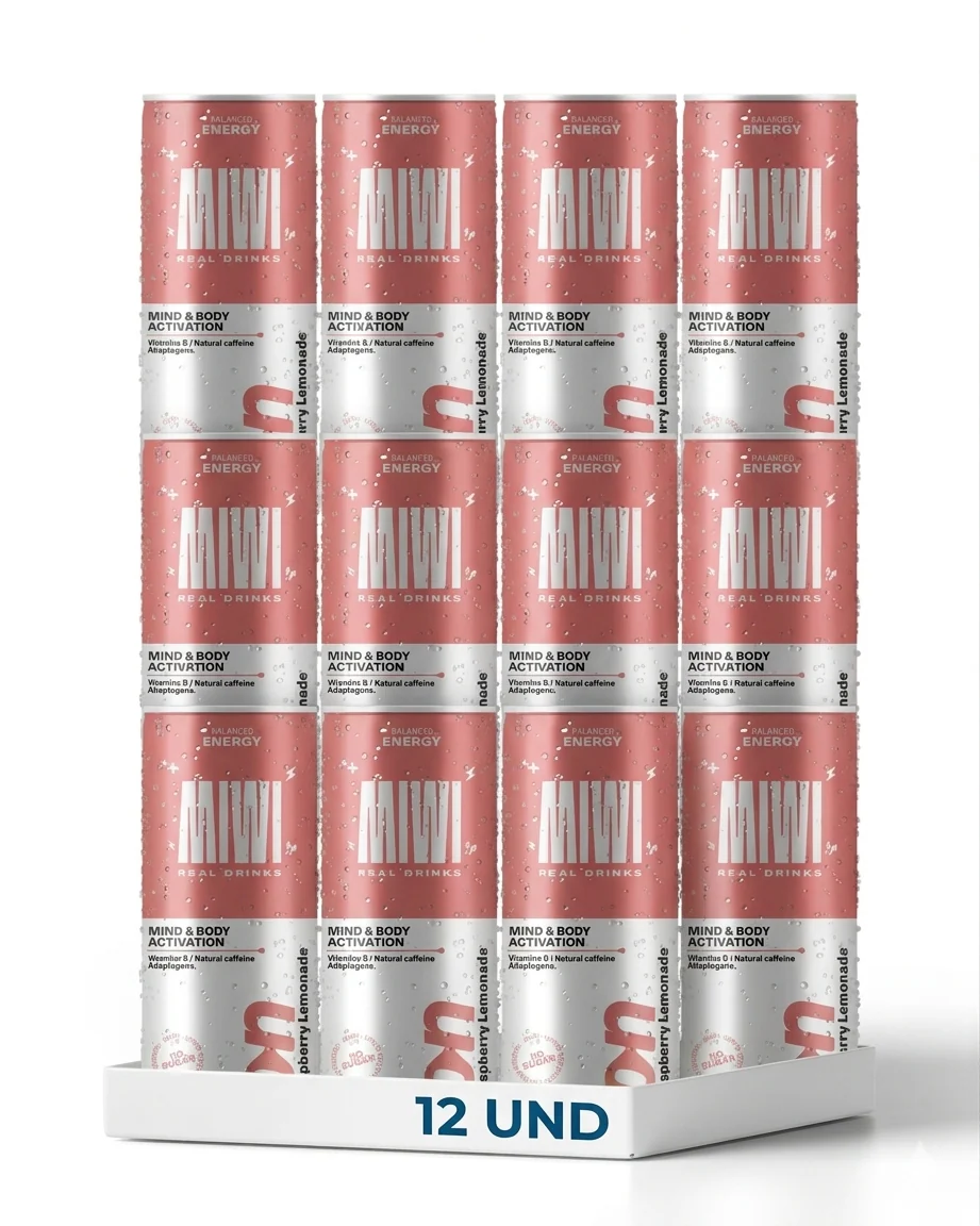 Miwi On Raspberry Lemonade 0% Azucar Miwi 12 Latas 25cl