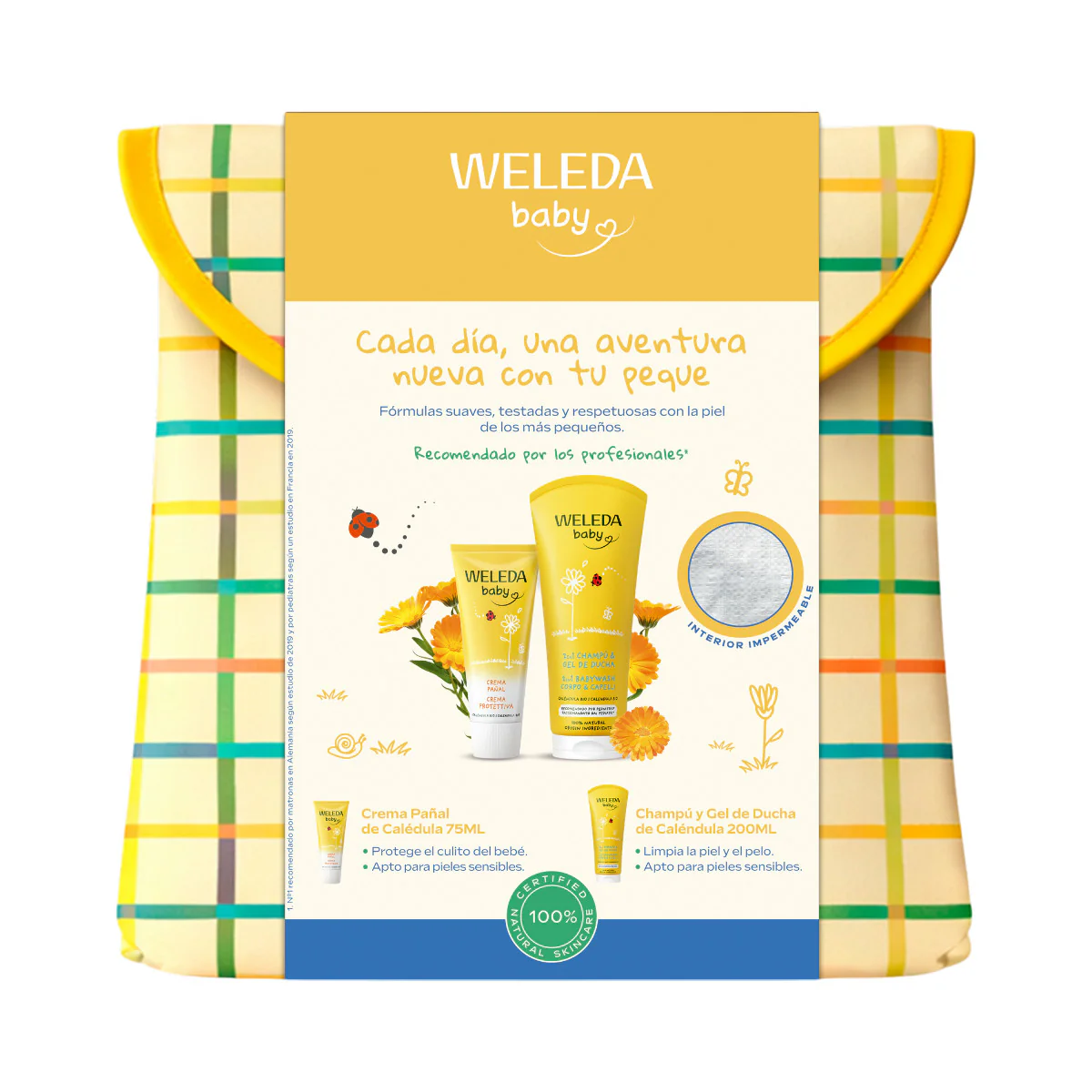 Neceser de Verano Weleda Baby Crema Pañal 75 ml + Gel Champú 200 ml - Image 3