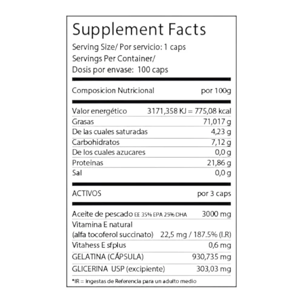Omega 3 Fish Oil 100 Perlas - Image 2