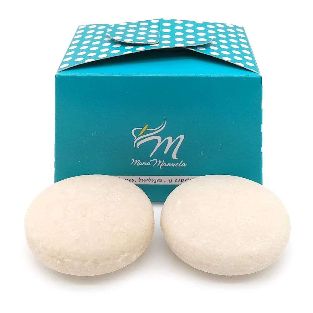 Pack 2 Champú Sólido Cabello Seco o quebradizo - 100% Natural - Previene Puntas Abiertas - Hecho En España