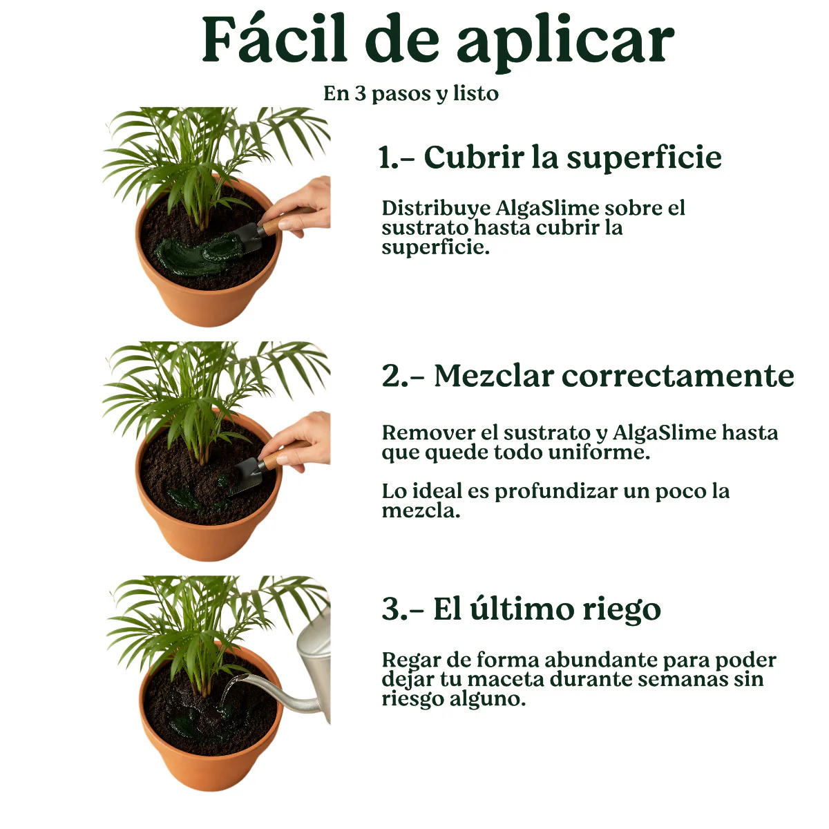 Pack 5x Gel de Riego para Plantas con Microalgas Vivas AlgaSlime 1l - Image 6
