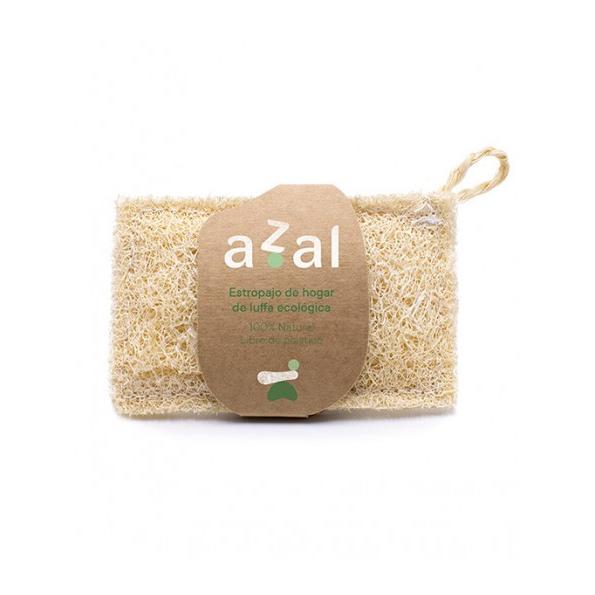 Pack 6x Estropajo de luffa con asa ergonómico Azal 12 x 7 cm - Image 2