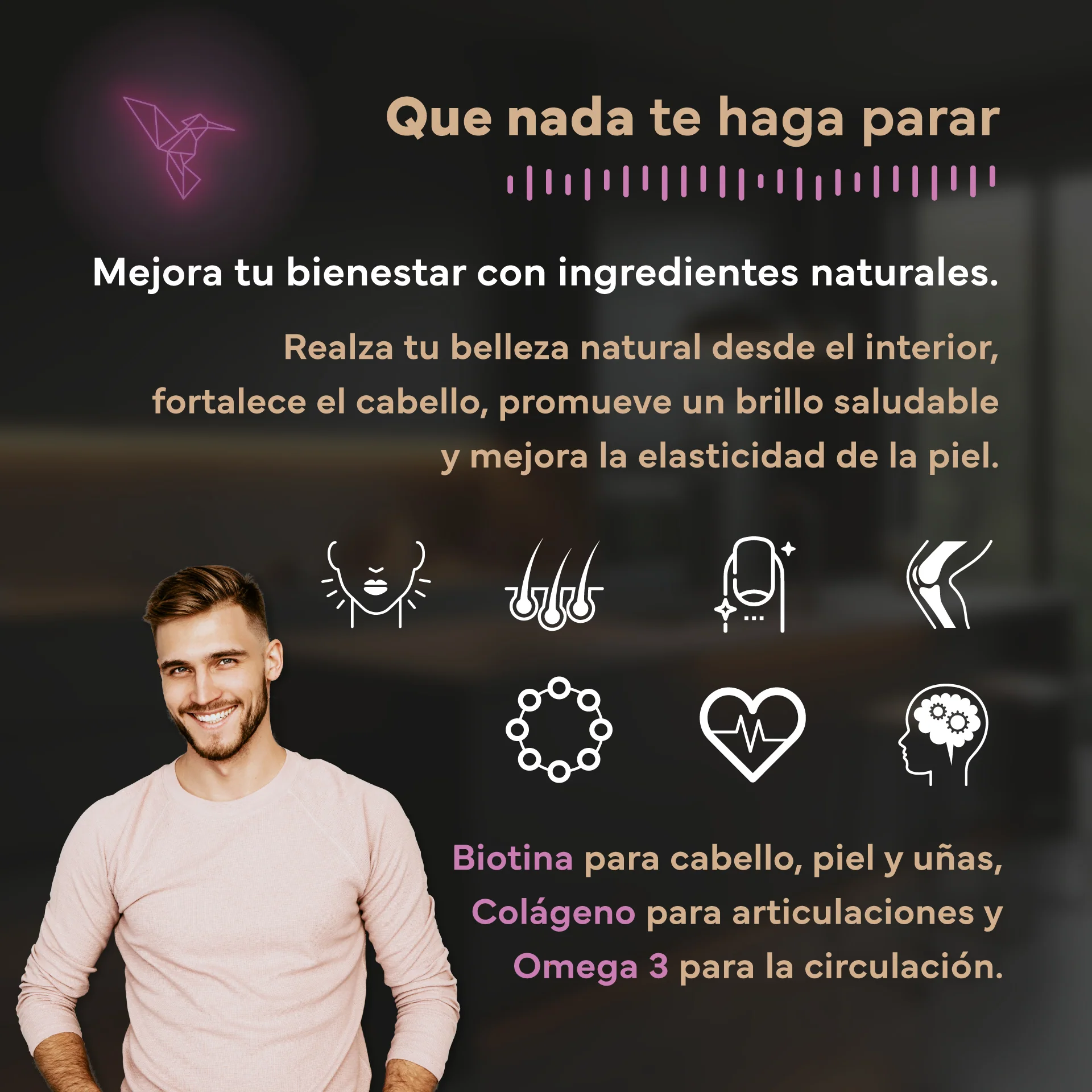 Pack Belleza: Incluye Biotina, Colágeno y Omega 3. Sevens Nutrition. Cabello, Piel Y Uñas - Image 5