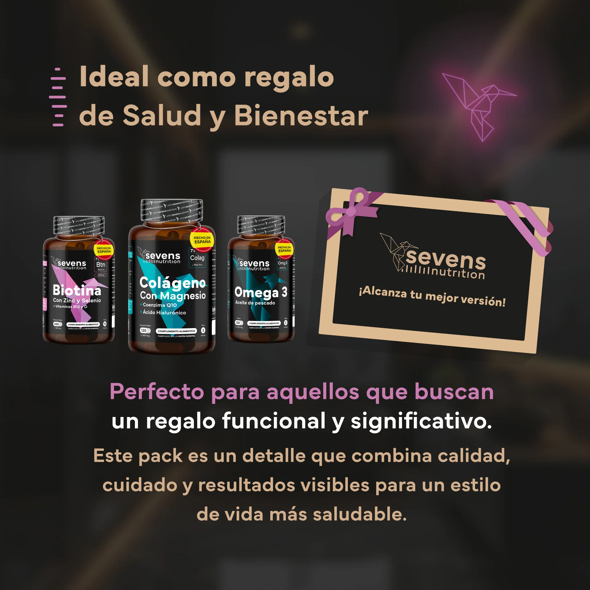Pack Belleza: Incluye Biotina, Colágeno y Omega 3. Sevens Nutrition. Cabello, Piel Y Uñas - Image 6