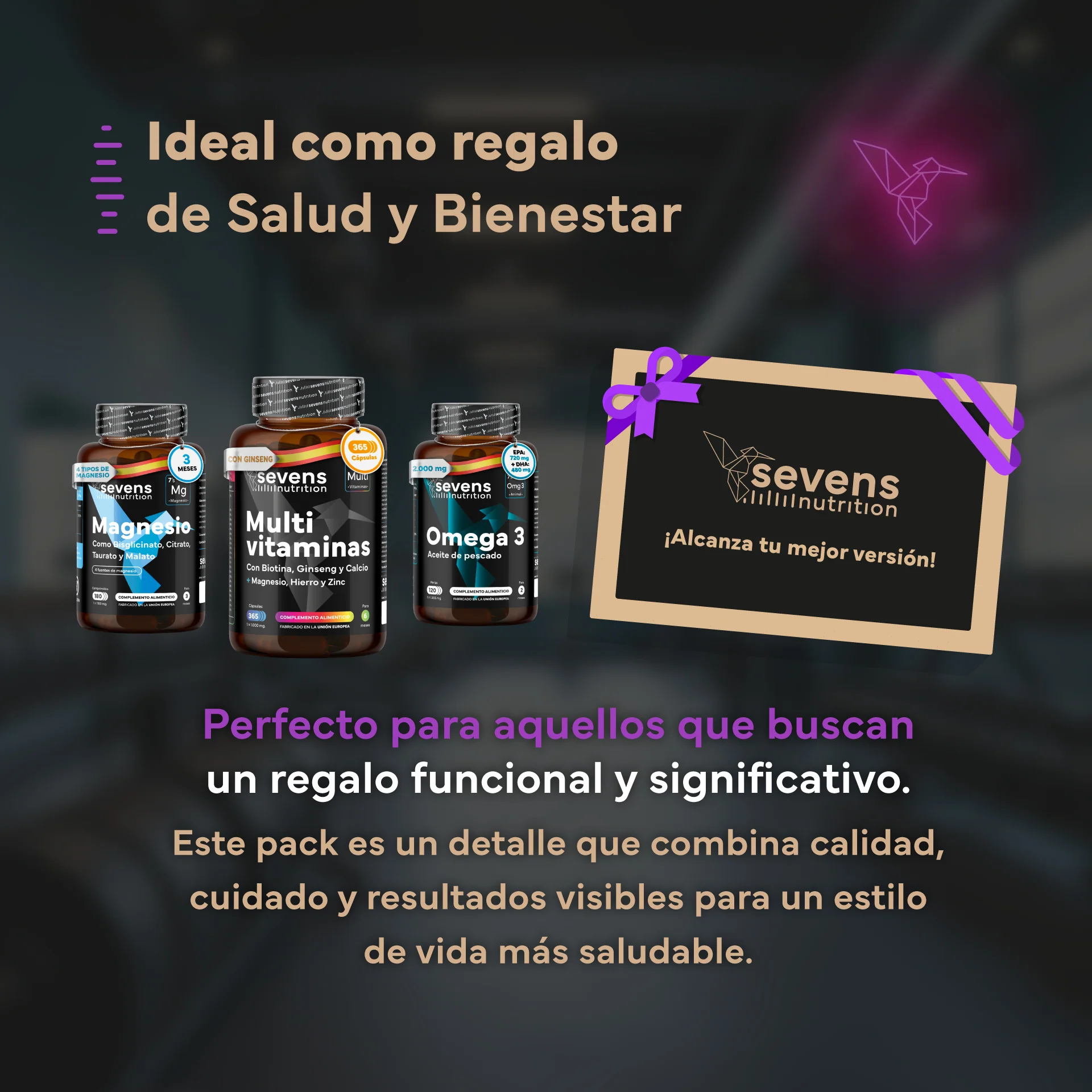 Pack Energía. Con Multivitaminas, Omega 3 Y Magnesio. Sevens Nutrition. Energía y Vitalidad - Image 6