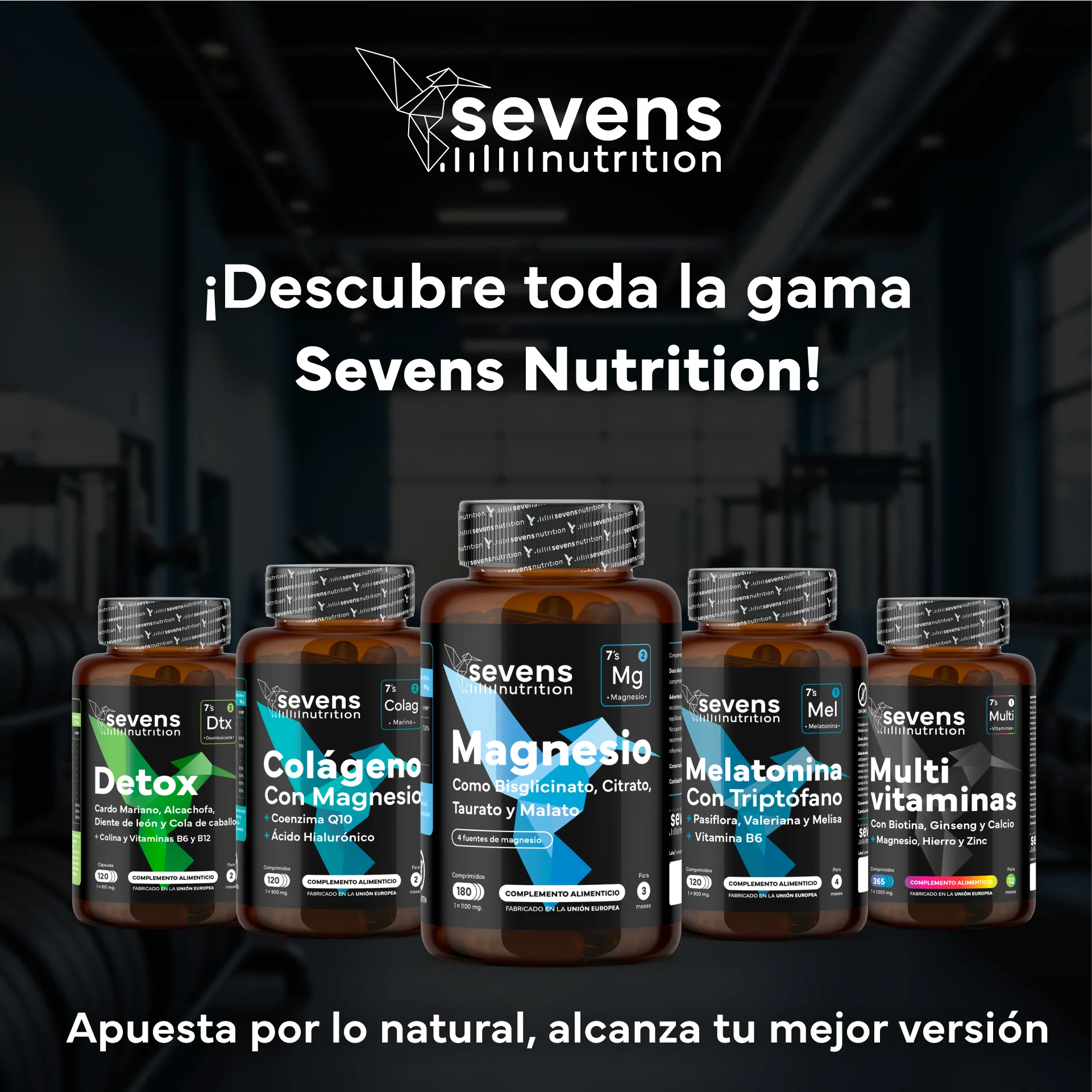 Pack Magnesio Complex + Melatonina. Sevens Nutrition. Descanso Y Relajación Muscular - Image 6
