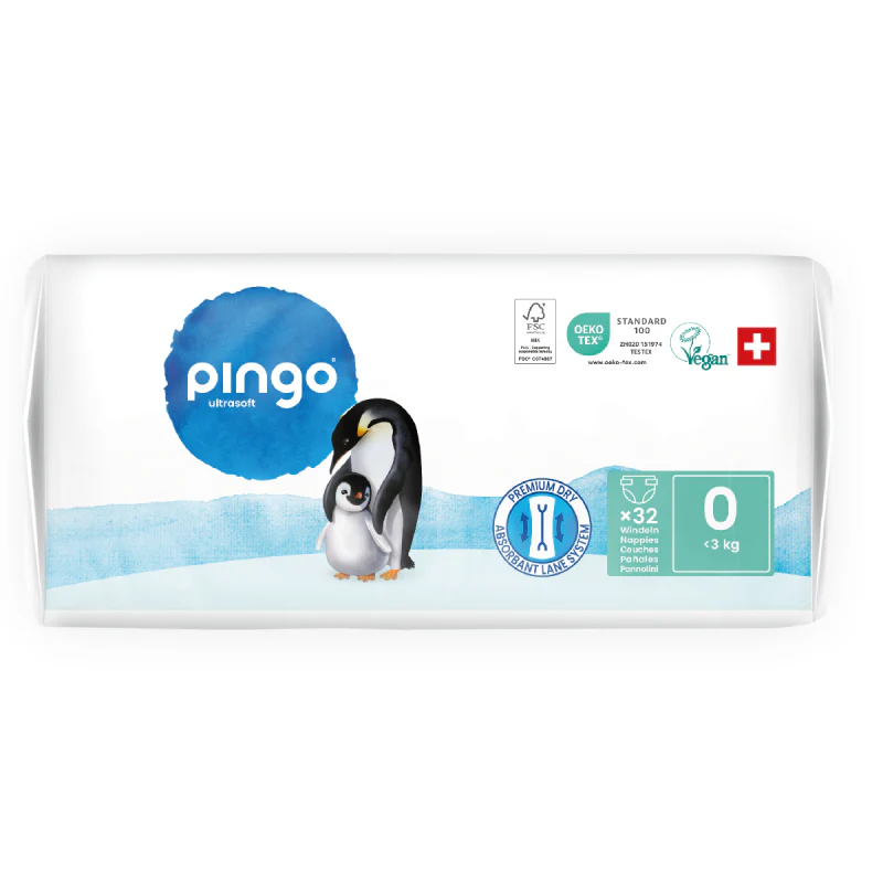 Pañales T0 (XS <3 kg) Kg) Pingo 32 Uds - Image 3