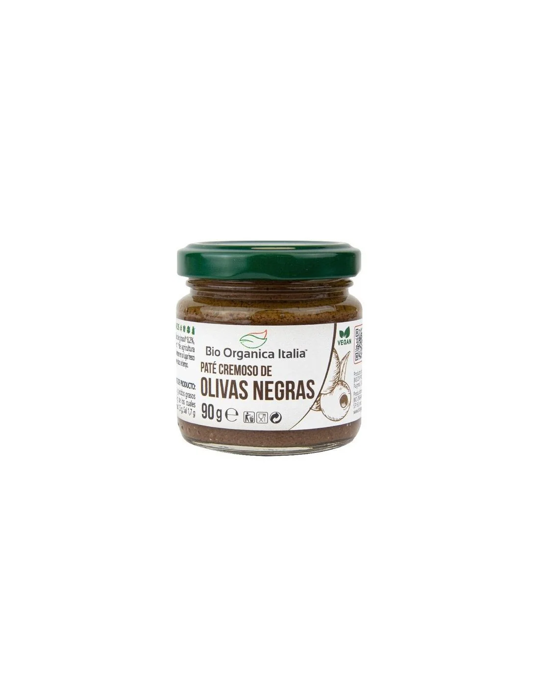 Paté De Aceitunas Negras Ecológico - Bio Orgánica Italia