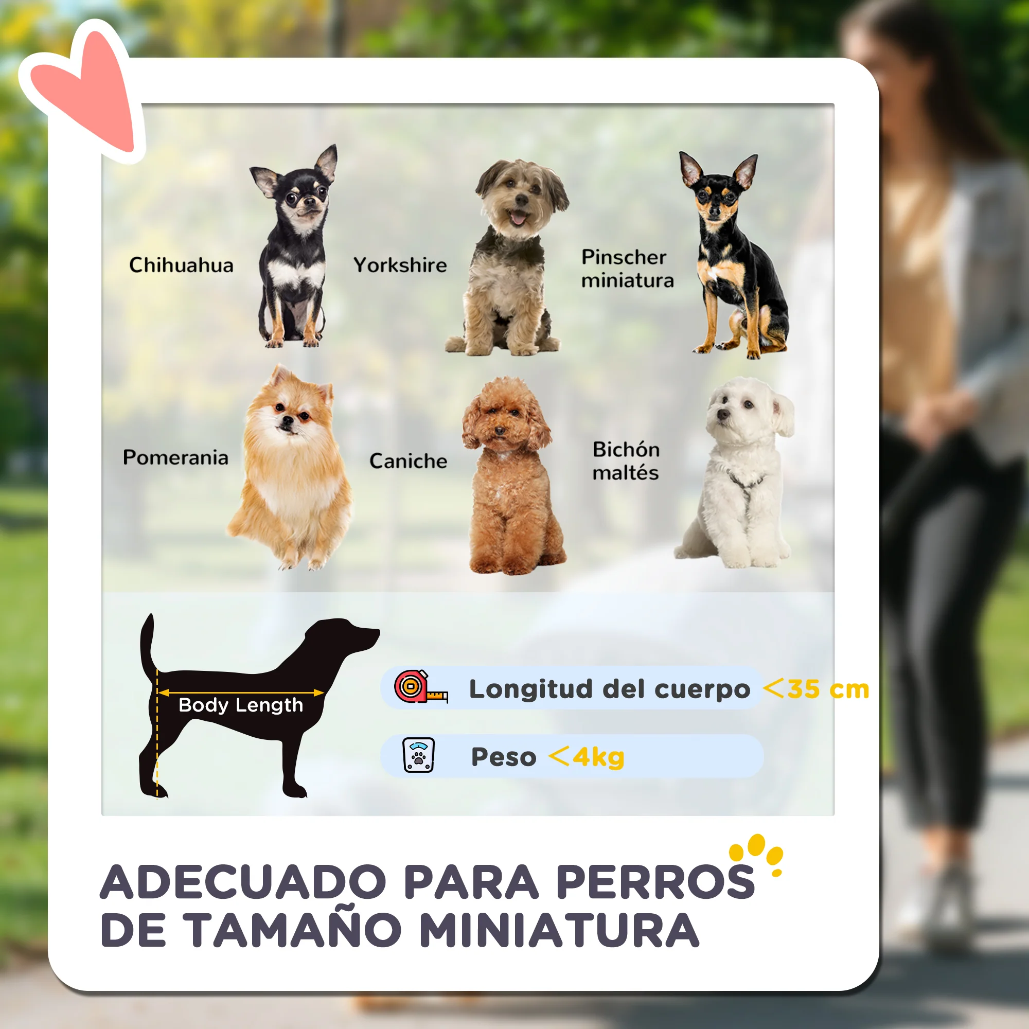 Pawhut Carrito Para Perros Plegable 3 En 1 Con Cesta De Almacenaje 76x50x102 Cm - Image 6