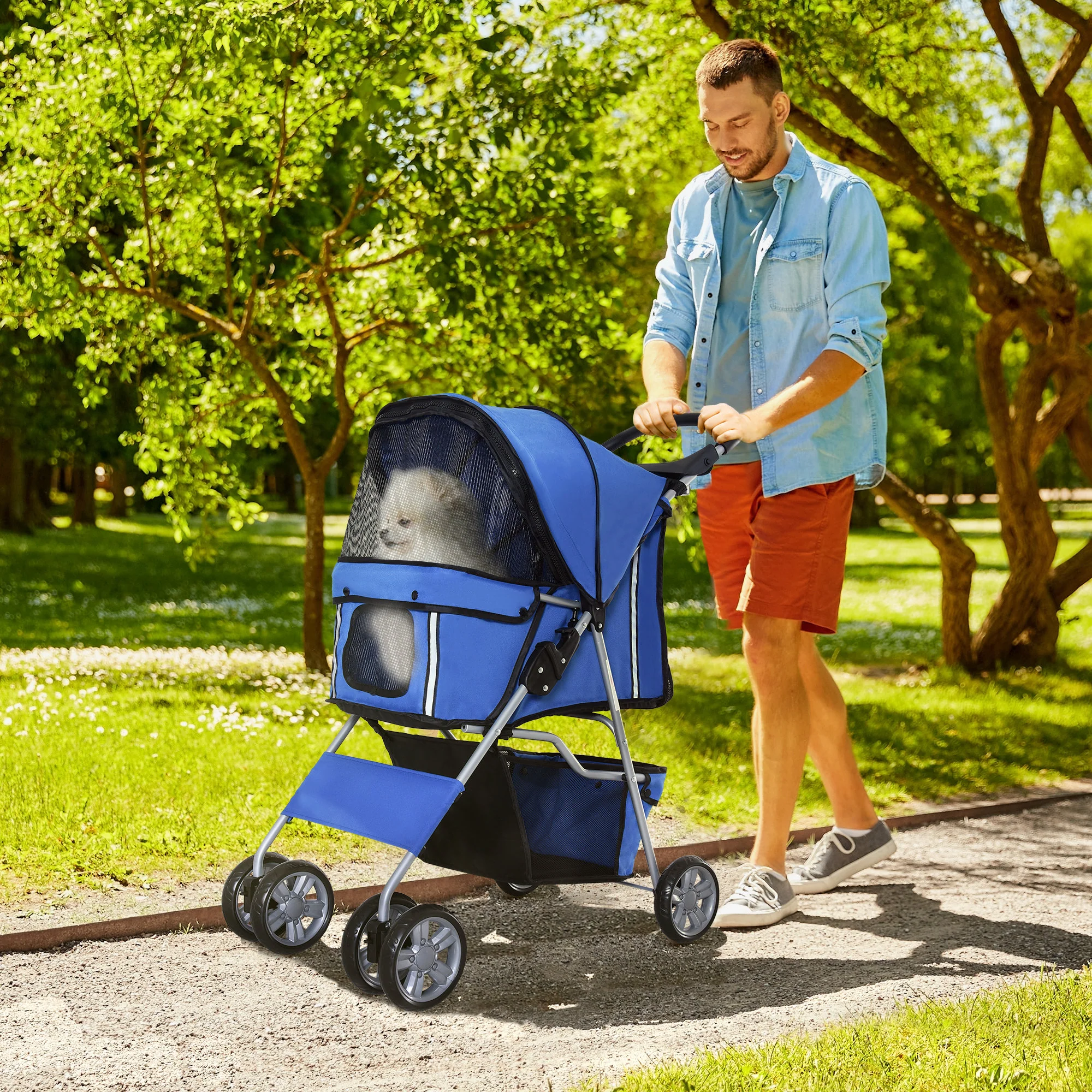 Pawhut Carrito Para Perros Plegable - Image 2
