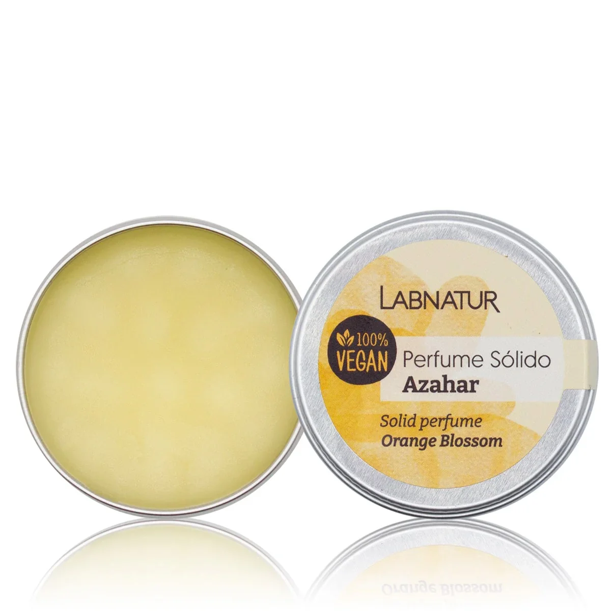 Perfume Sólido Azahar Labnatur 15 ml | Aroma Floral Relajante | Formato Compacto | Uso Diario