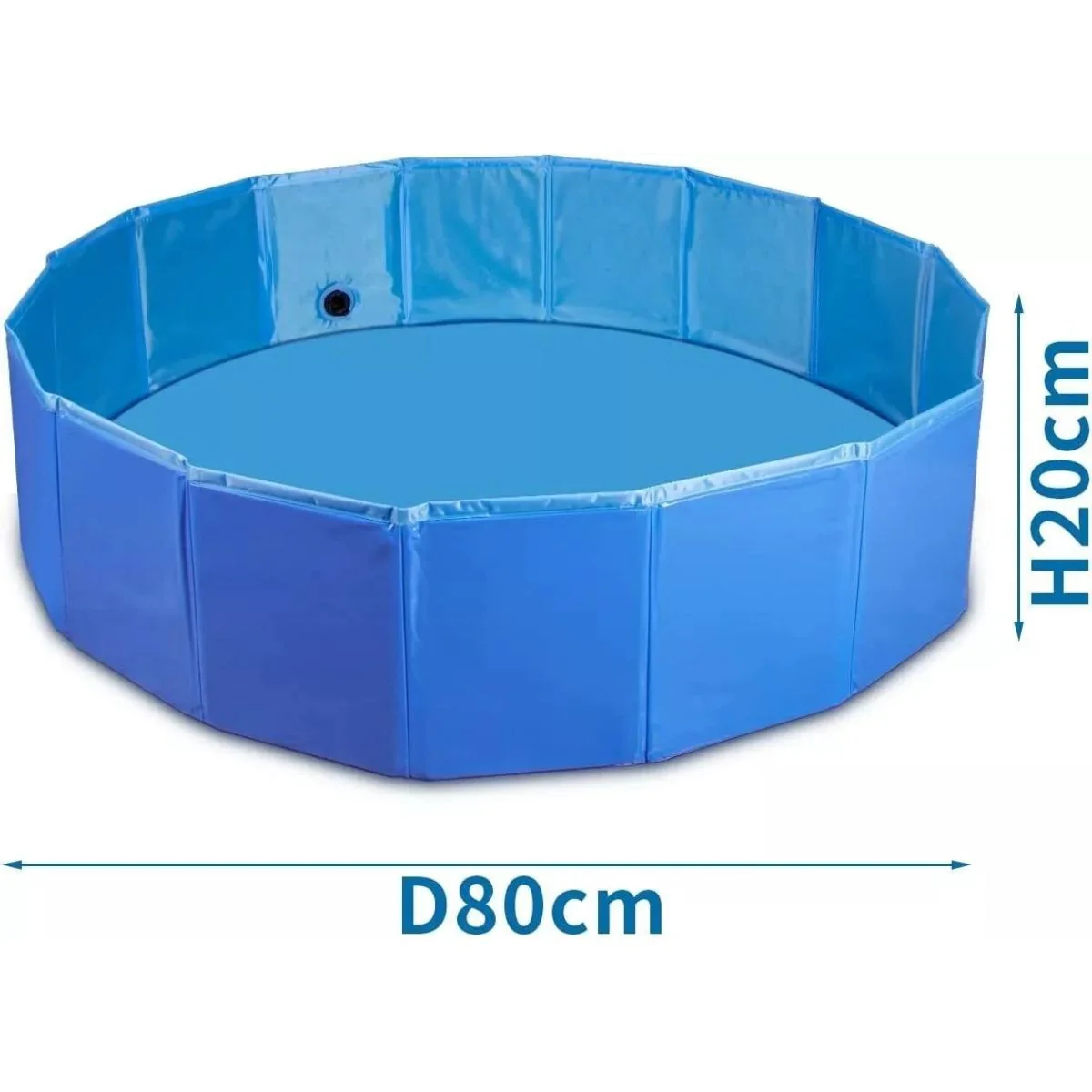 Piscina plegable para mascotas Nobleza D80 x H20 cm - Image 2