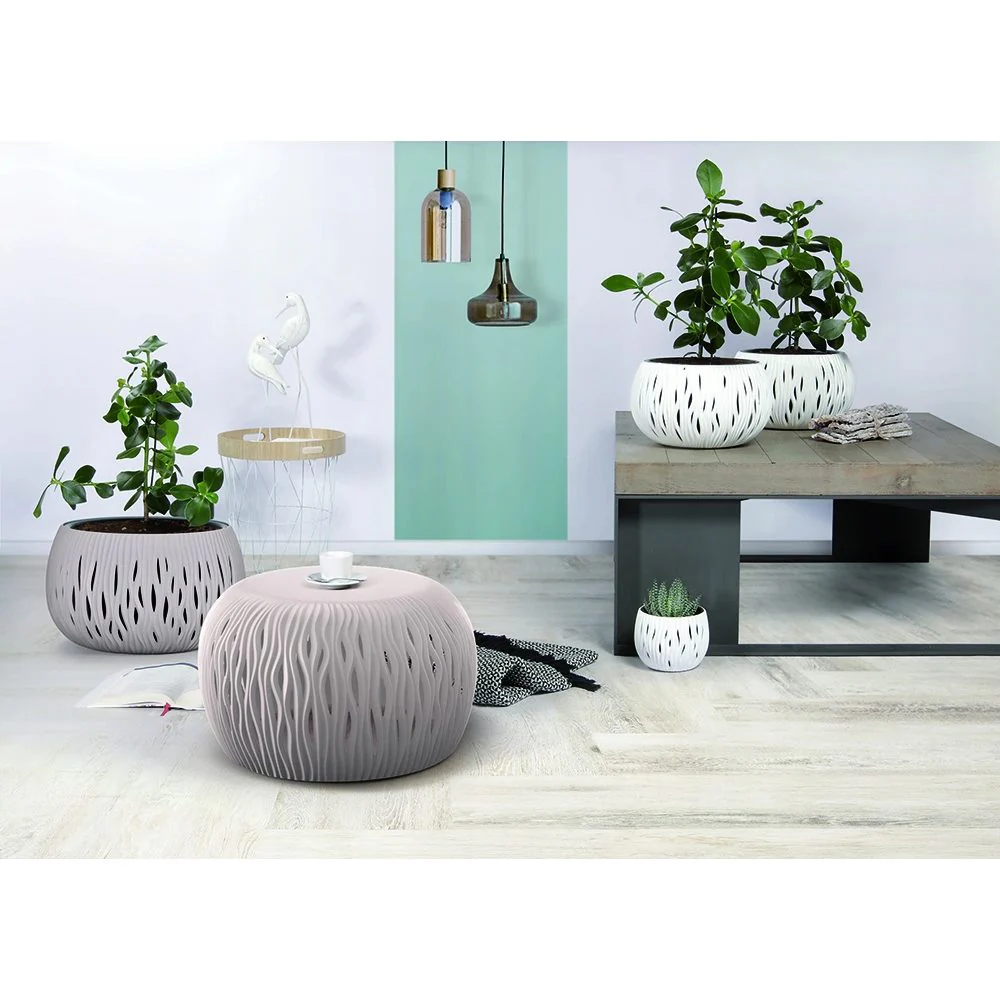 Prosperplast Bowl Sandy De Plástico Con Depósito En Color Antracita, 21,8 (alto) X 37 (ancho) X 37 (profundo) Cms - Image 4