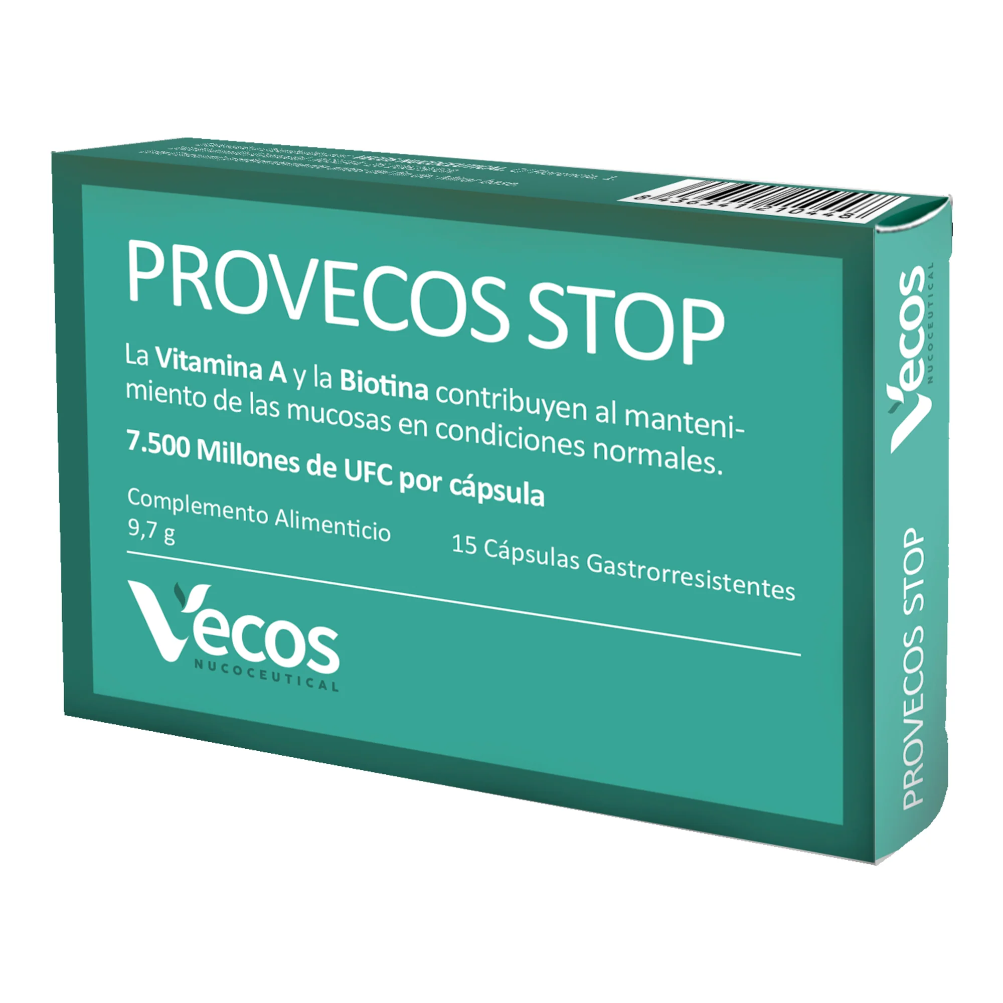 Provecos Stop Vecos 15 Cápsulas | Flora Vaginal Y Bienestar Íntimo | 25.000 Millones Ufc + Fos