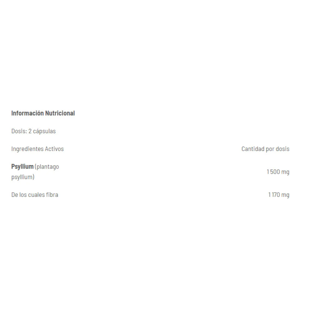 Psyllium Pure 1500 Mg 120 Caps - Image 2