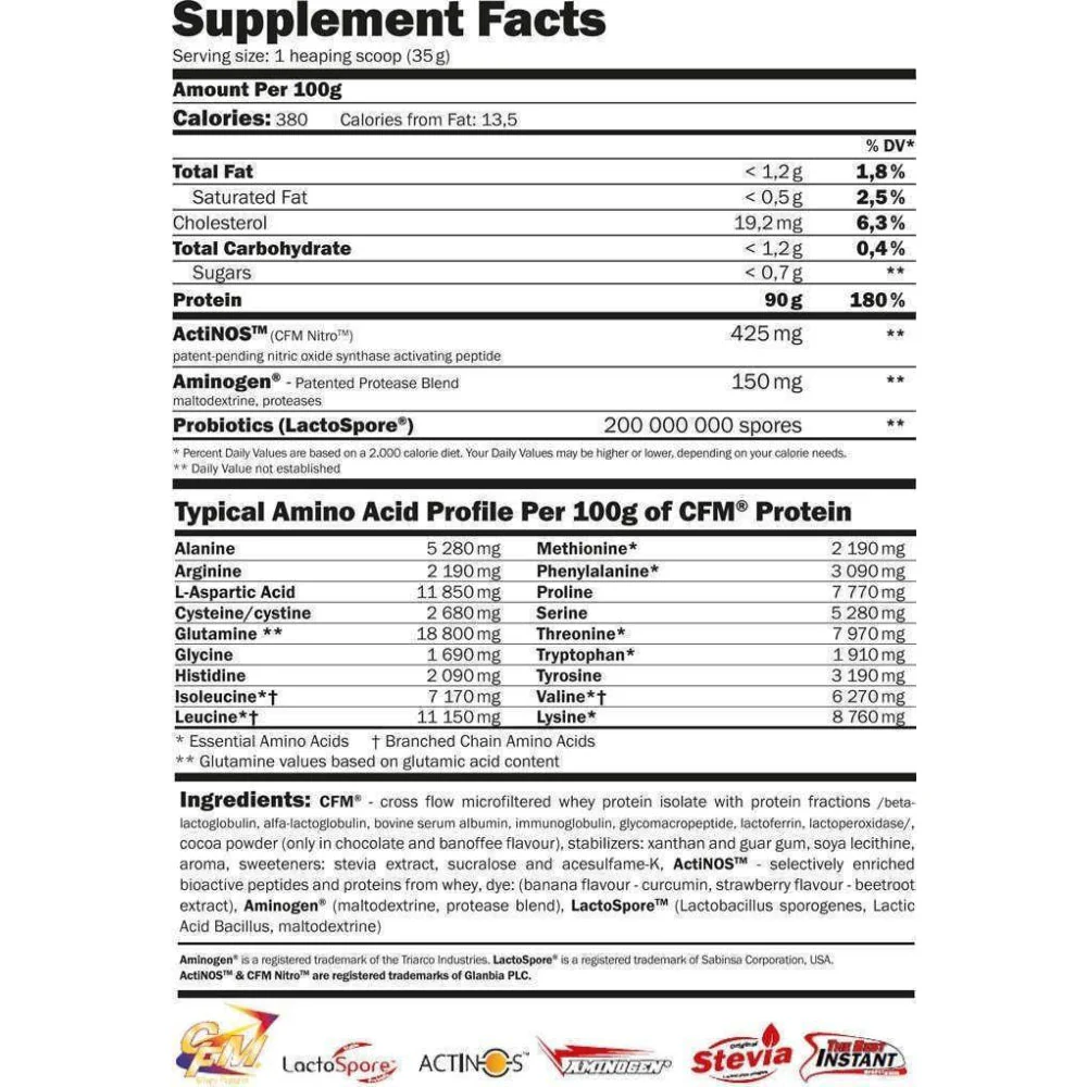 Pure Cfm Whey Nitro Protein Isolate 1 Kg Banoffee - Image 2