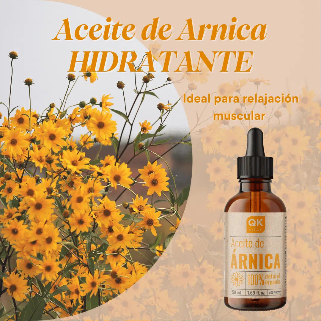 QKnatur - Aceite Árnica Montana 50ml – Para Alivio Del Dolor, Tensión Y Cansancio Muscular En Cuello, Hombros Y Espalda - Image 3