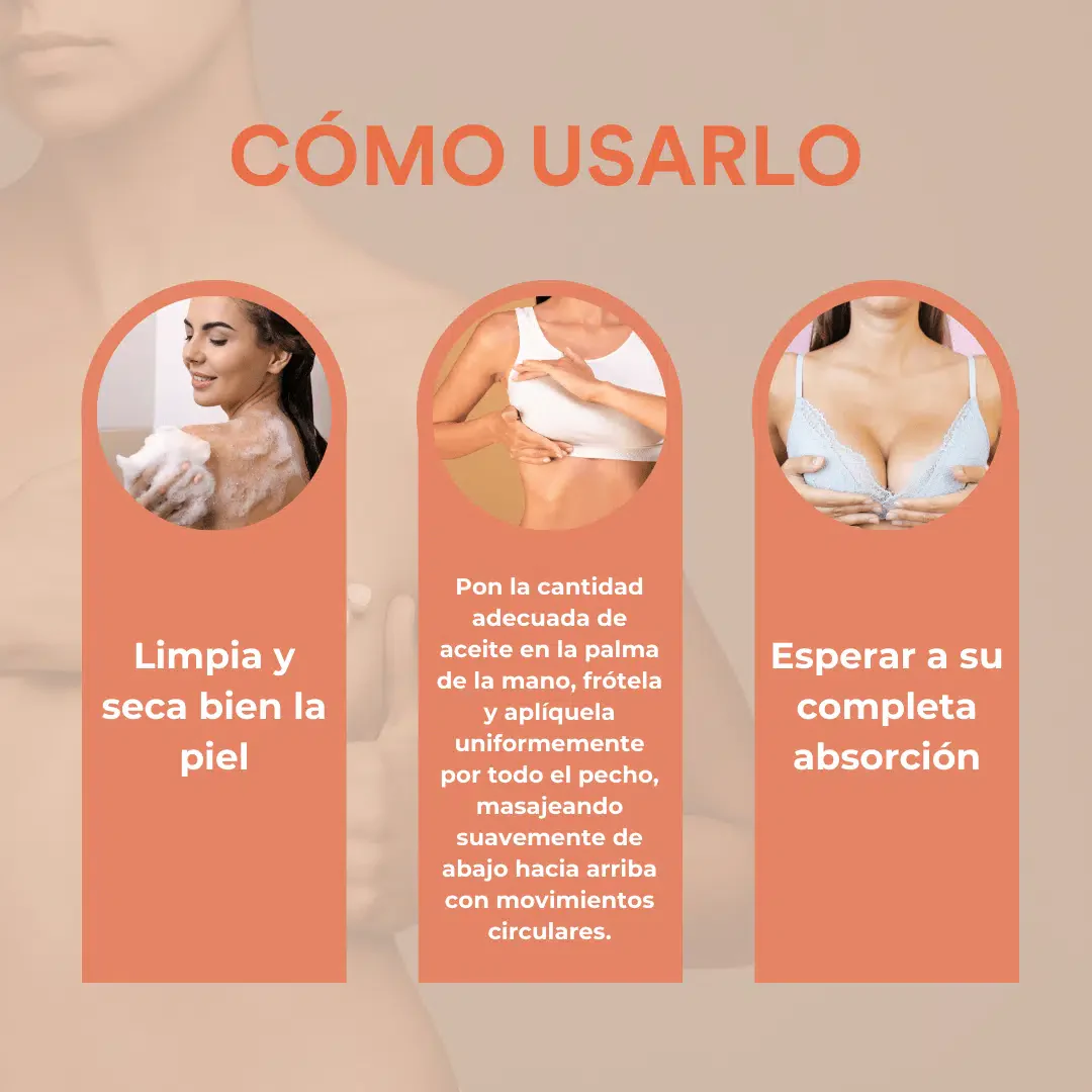 QKnatur - Aceite Para Senos Reafirmante 100 ml. Realza Y Tonifica Los Senos. Para Escote Y Pecho Con Q10 - Image 5