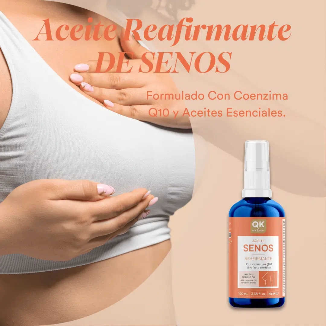 QKnatur - Aceite Para Senos Reafirmante 100 ml. Realza Y Tonifica Los Senos. Para Escote Y Pecho Con Q10 - Image 6