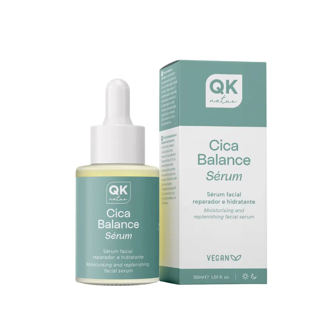 QKnatur - Cica Balance Sérum Facial Reparador Con Centella Asiática, Hamamelis Y Caléndula | Para Piel Sensible | 30 Ml