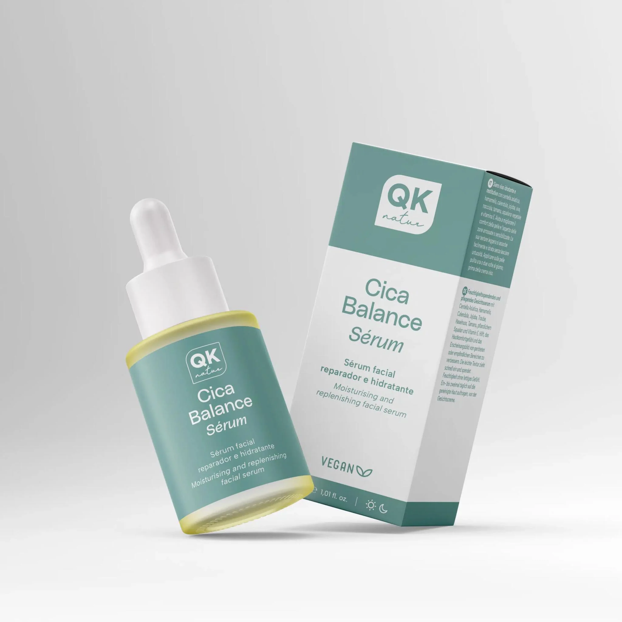 QKnatur - Cica Balance Sérum Facial Reparador Con Centella Asiática, Hamamelis Y Caléndula | Para Piel Sensible | 30 Ml - Image 3