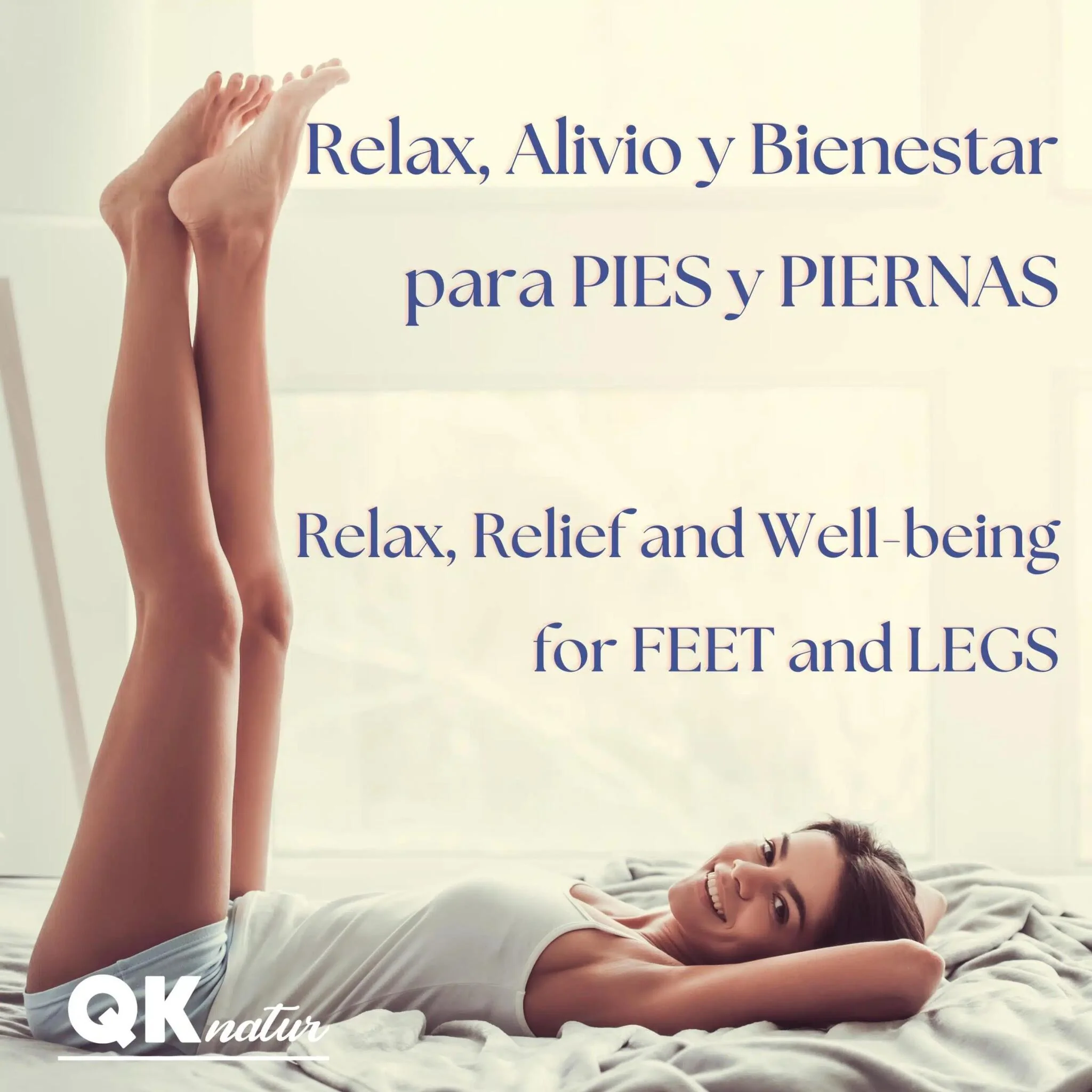 Qknatur - Gel Efecto Frío Para Pies Y Piernas Cansadas, Hinchadas O Con Varices - 500 Ml - Antiinflamatorio Y Relajante - Image 2