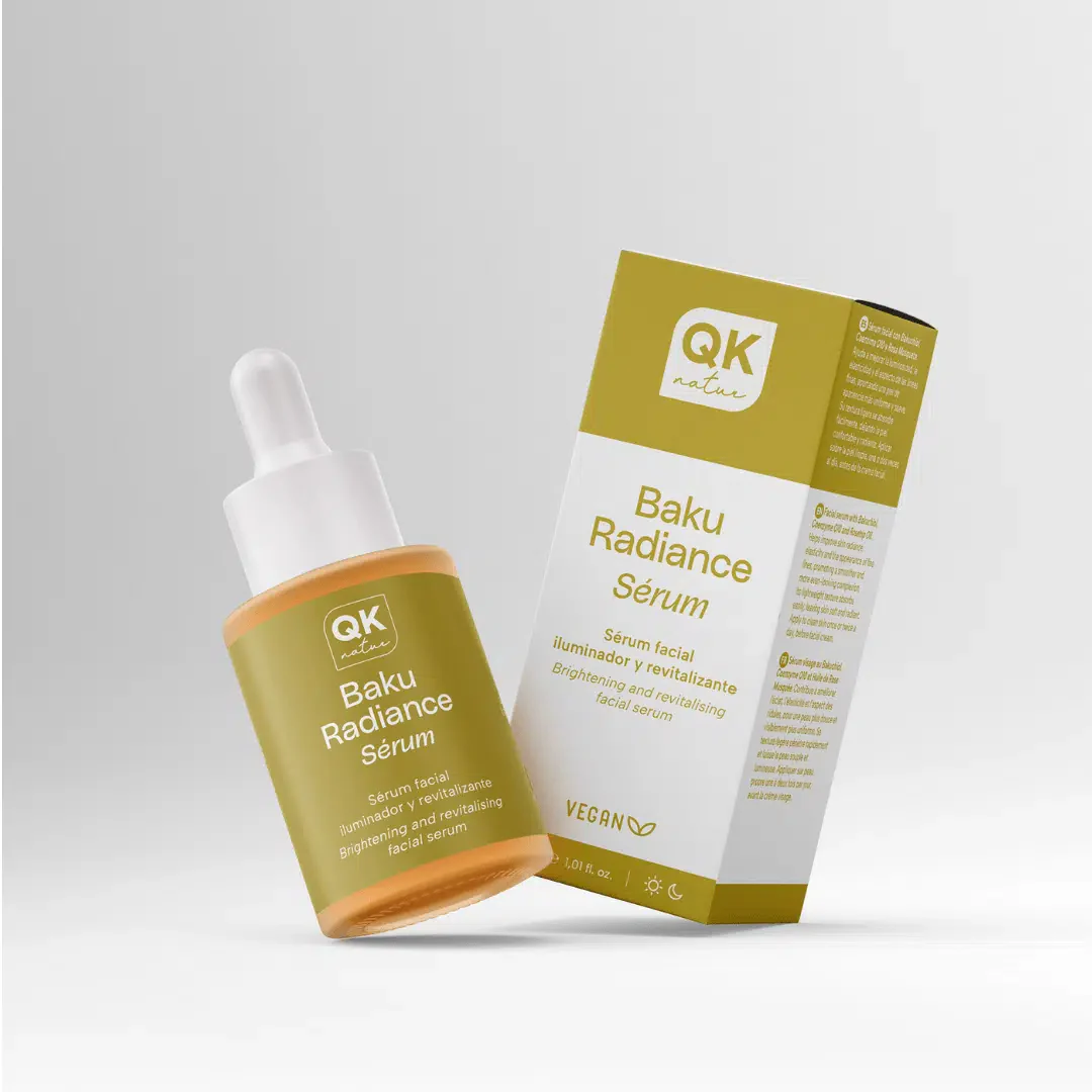 QKnatur - Sérum Facial Baku Radiance - Con Bakuchiol, Q10 Y Rosa Mosqueta - Mejora Elasticidad. Sin Perfume - 30 Ml. - Image 3