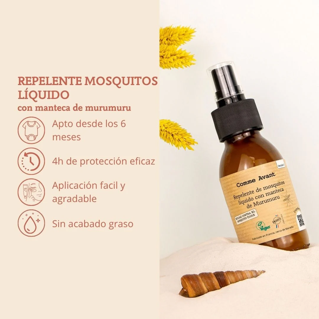 Repelente de mosquitos líquido con manteca de murumuru Comme Avant 105 ml - Image 3
