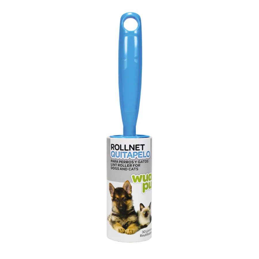 Rodillo Quitapelo Roll Net De Wuapu, Con 30 Láminas. Cepillo Quitapelo De Mascota Sobre Tejidos