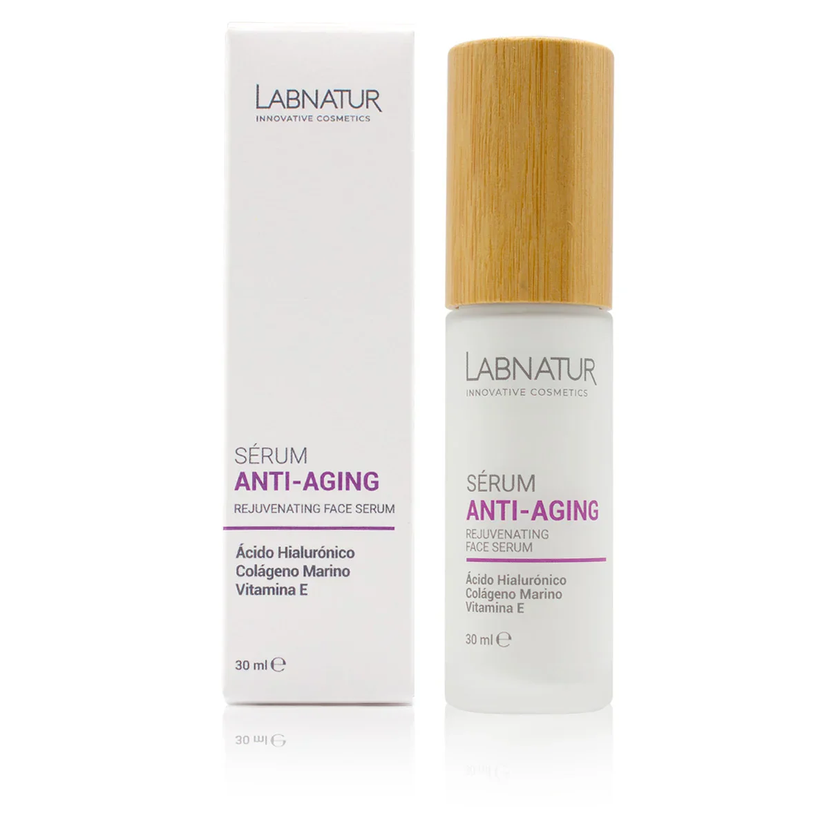 Sérum Anti-aging Labnatur 30 ml | Ácido Hialurónico | Colágeno Marino | Vitamina E | Hidratación Profunda | Reafirmante